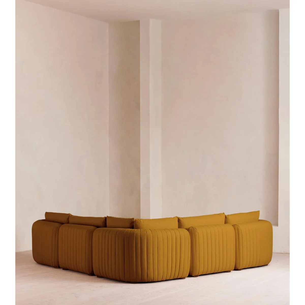 Vivienne Modular Sofa, Corner Sofa, Linen, Turmeric, UK – image 4