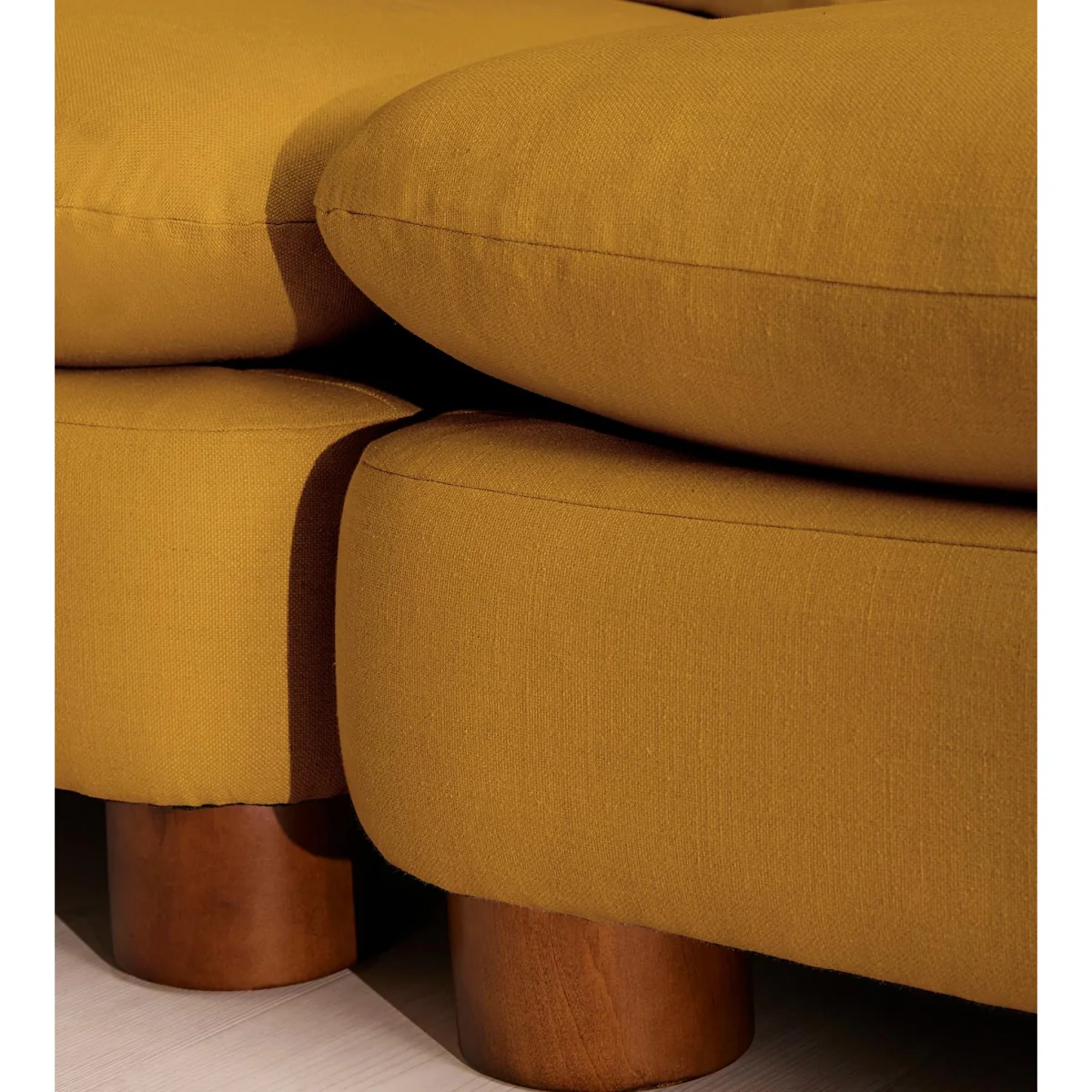 Vivienne Modular Sofa, Corner Sofa, Linen, Turmeric, UK – image 6