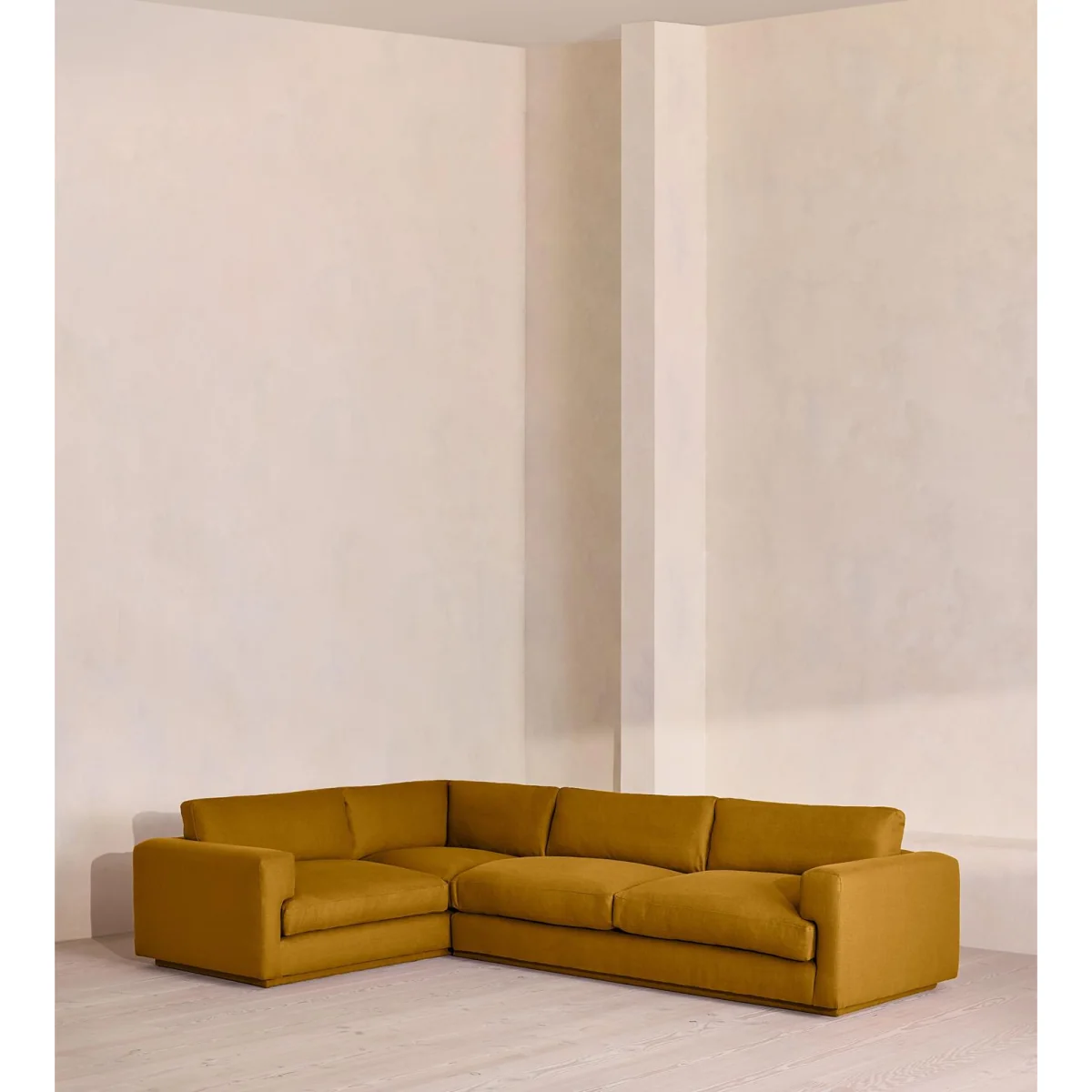 Mossley Right L-Shape Sofa, Linen, Turmeric, UK – image 2