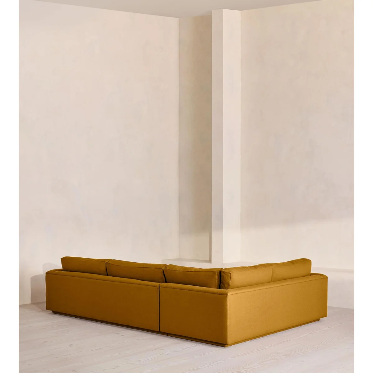 Mossley Right L-Shape Sofa, Linen, Turmeric, UK – image 4