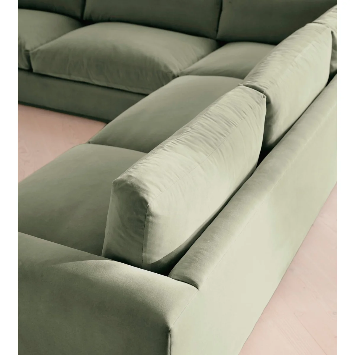 Mossley Corner Sofa, Velvet, Seafoam, UK – image 5