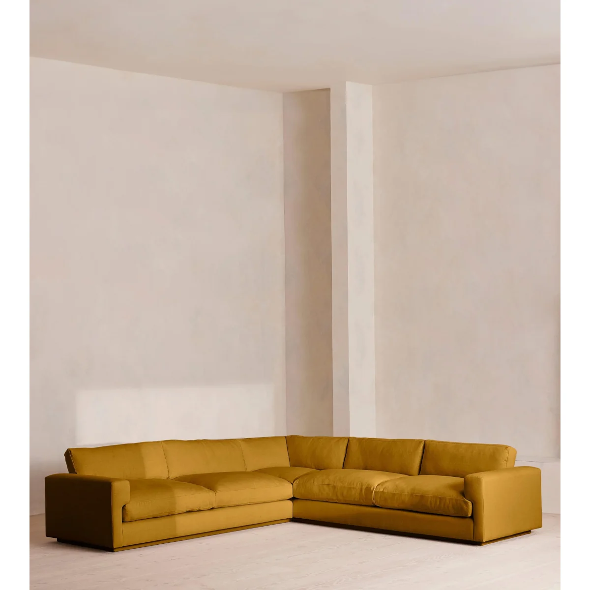 Mossley Corner Sofa, Linen, Turmeric, UK – image 3