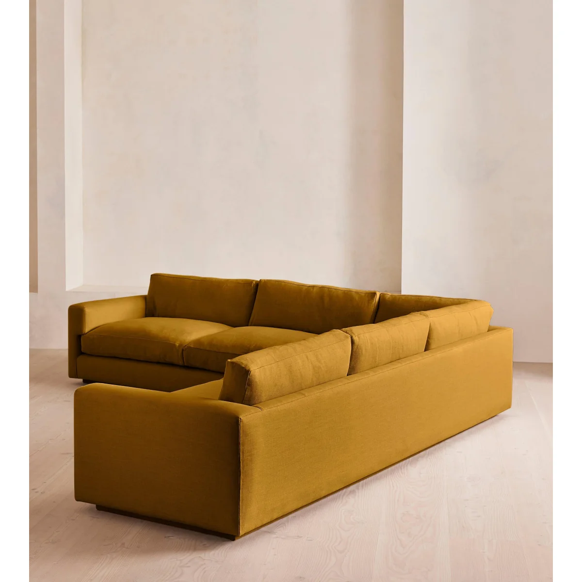 Mossley Corner Sofa, Linen, Turmeric, UK – image 4
