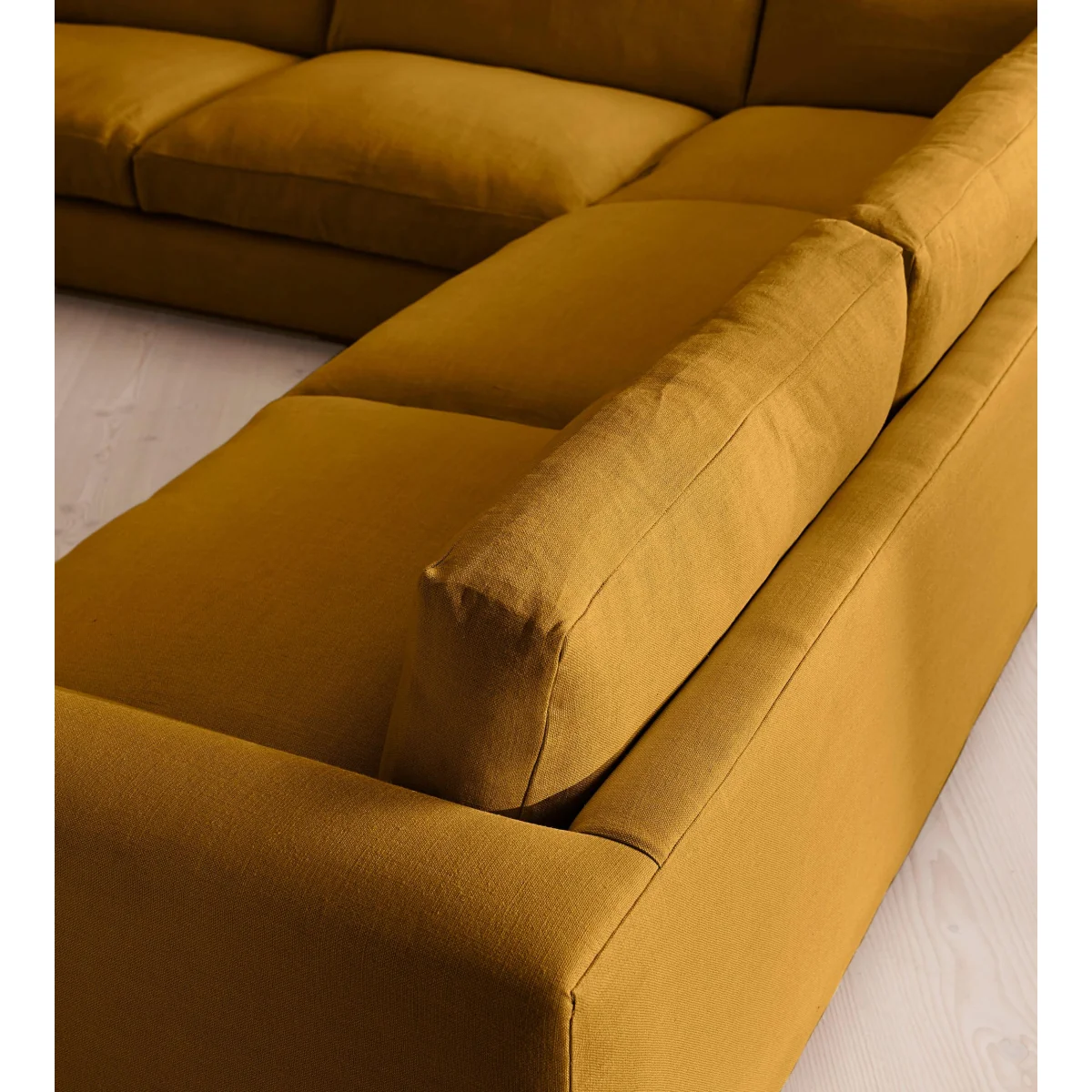 Mossley Corner Sofa, Linen, Turmeric, UK – image 5