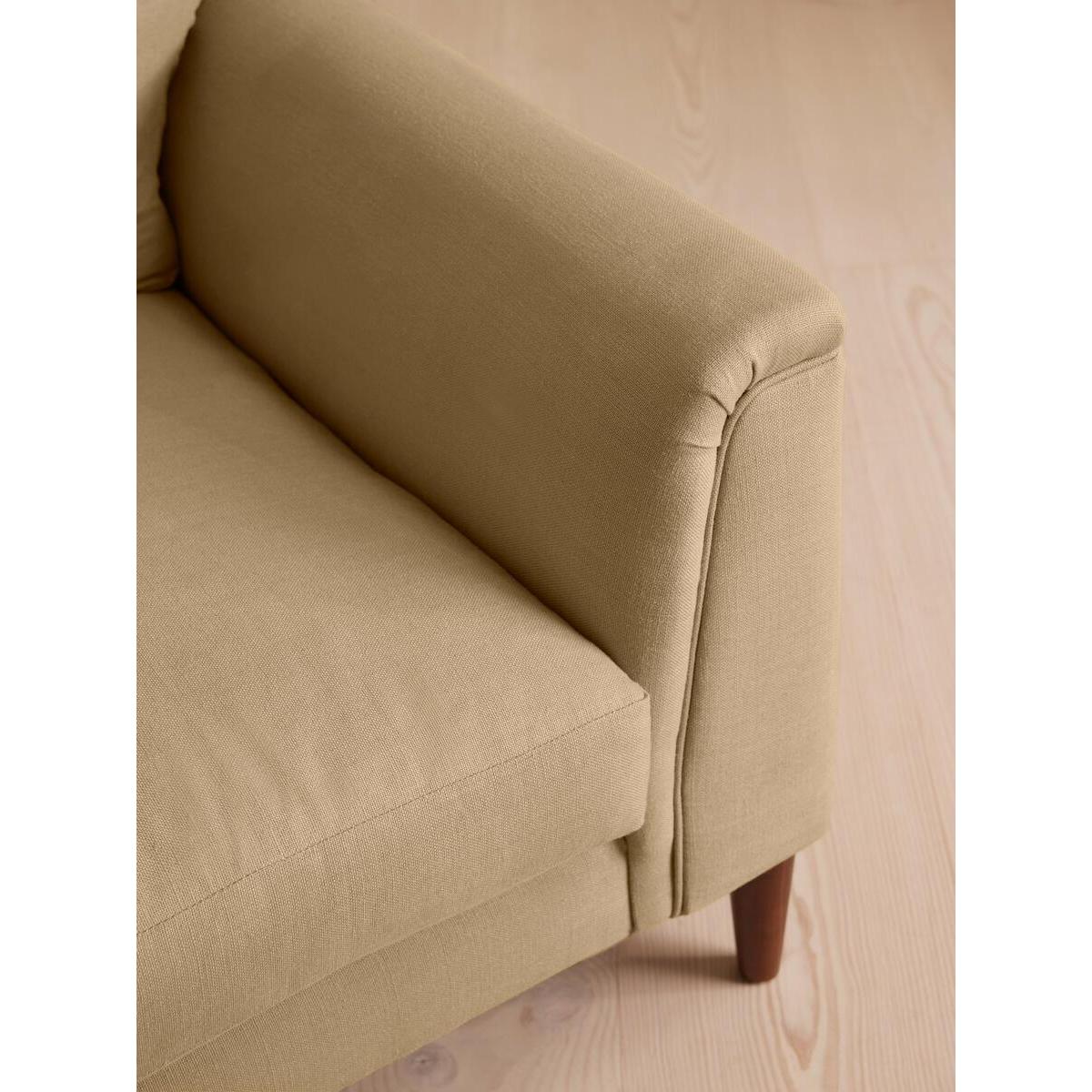 Reya Chaise-end Sofa, Linen, Wheat – image 7
