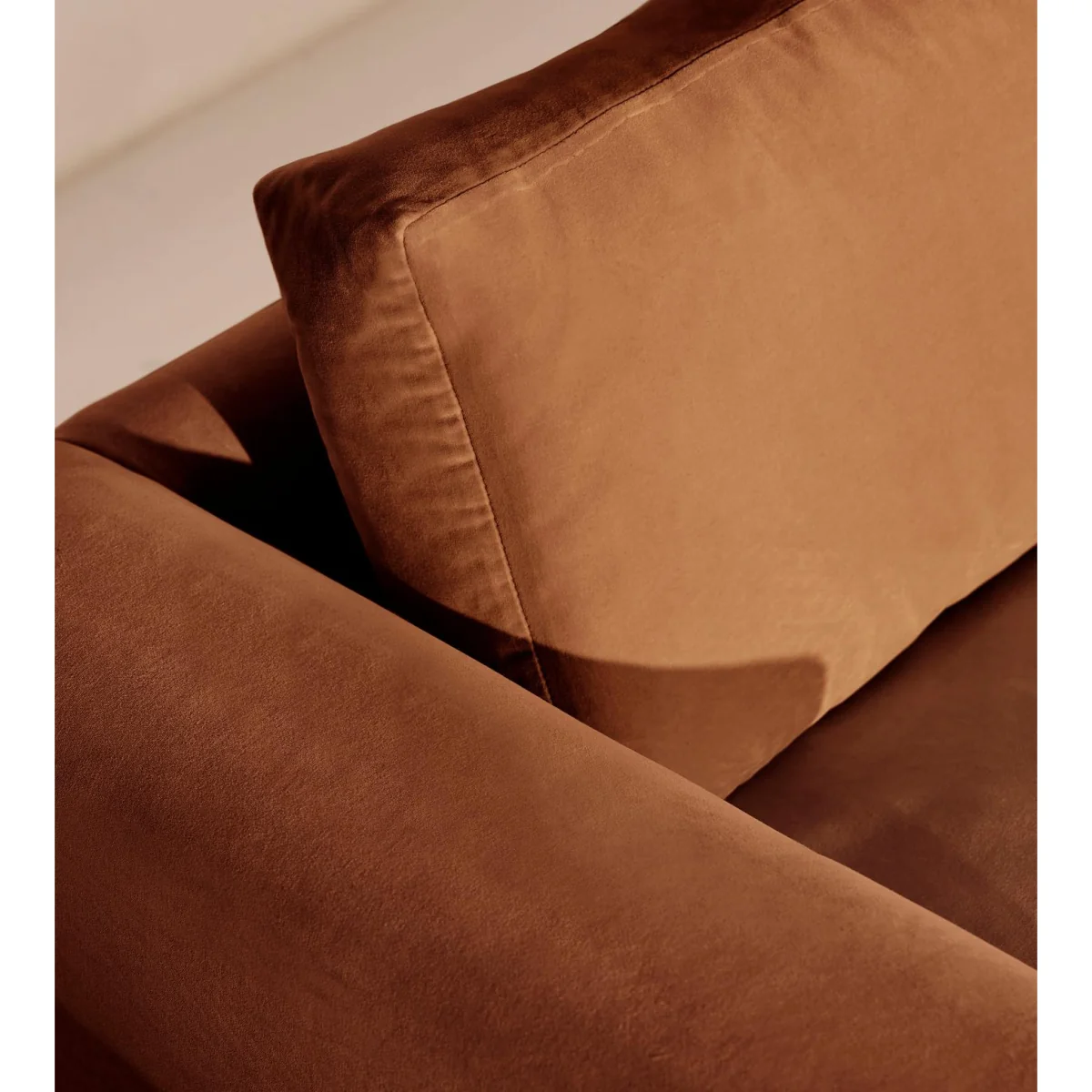 Mossley Corner Sofa, Velvet, Cinnamon, UK – image 6