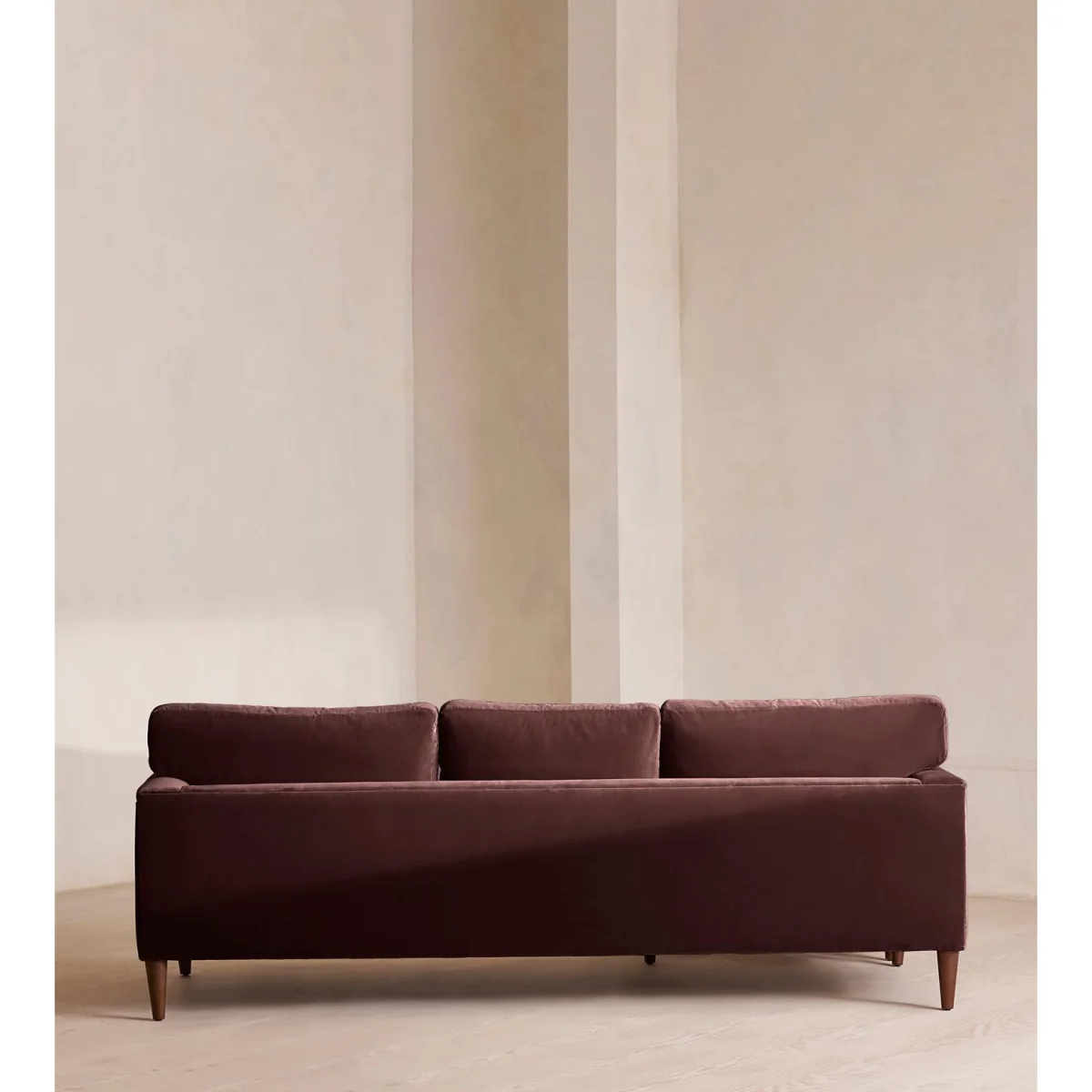 Reya Chaise-End Sofa, Velvet, Aubergine, UK – image 5