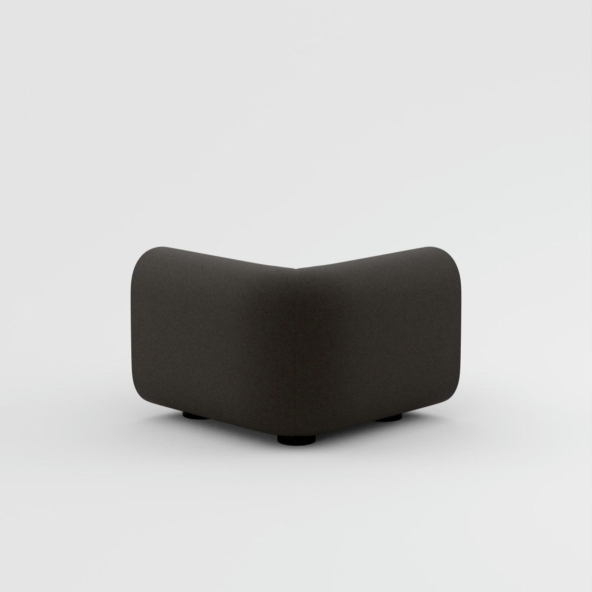 Tom Dixon - PLUMP Sofa Connecting Corner Module - Dark Grey (Kvadrat Divina Melange 0180) – image 2