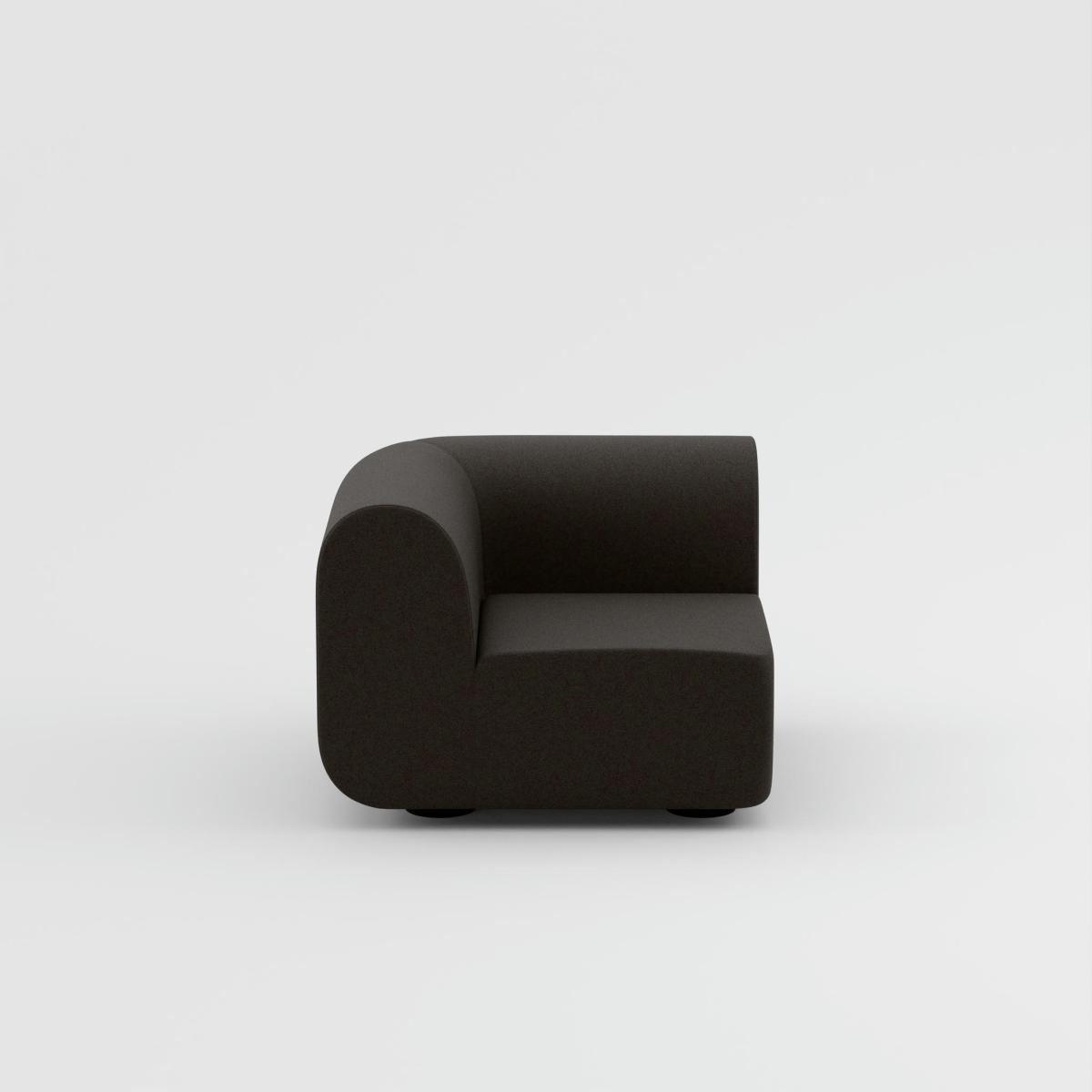 Tom Dixon - PLUMP Sofa Connecting Corner Module - Dark Grey (Kvadrat Divina Melange 0180) – image 3