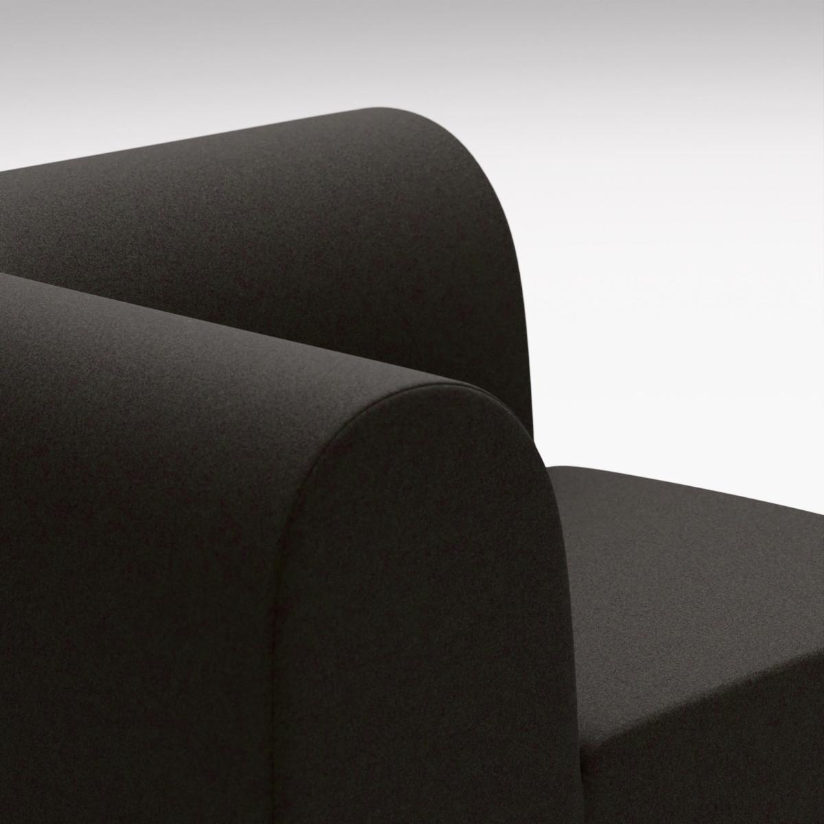 Tom Dixon - PLUMP Sofa Connecting Corner Module - Dark Grey (Kvadrat Divina Melange 0180) – image 5