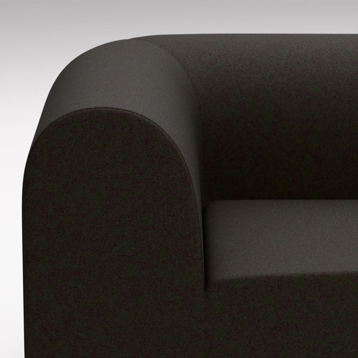 Tom Dixon - PLUMP Sofa Connecting Corner Module - Dark Grey (Kvadrat Divina Melange 0180) – image 8