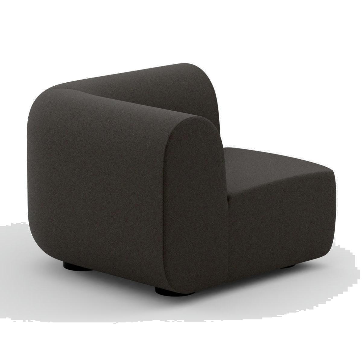 Tom Dixon - PLUMP Sofa Connecting Corner Module - Dark Grey (Kvadrat Divina Melange 0180) – image 1