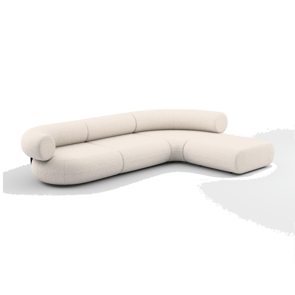 Tom Dixon - Fat L-Shaped Modular Sofa - Configuration 3 - Bright White (Kvadrat Elle 0200)