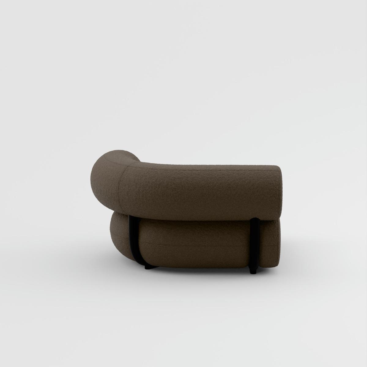 Tom Dixon - FAT Sofa Right Facing Arm Module - Light Brown (Kvadrat Elle 0280) – image 4