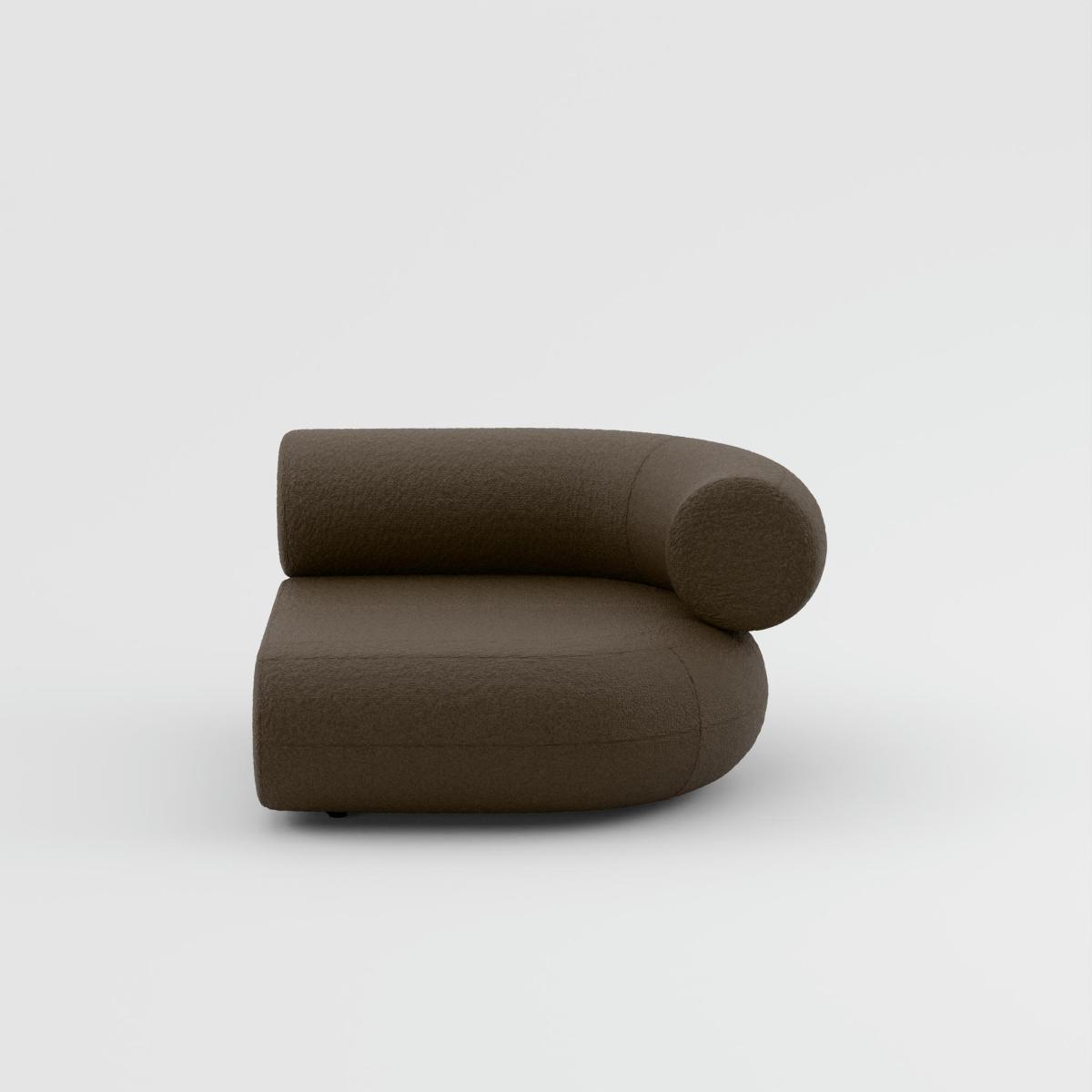 Tom Dixon - FAT Sofa Right Facing Arm Module - Light Brown (Kvadrat Elle 0280) – image 5