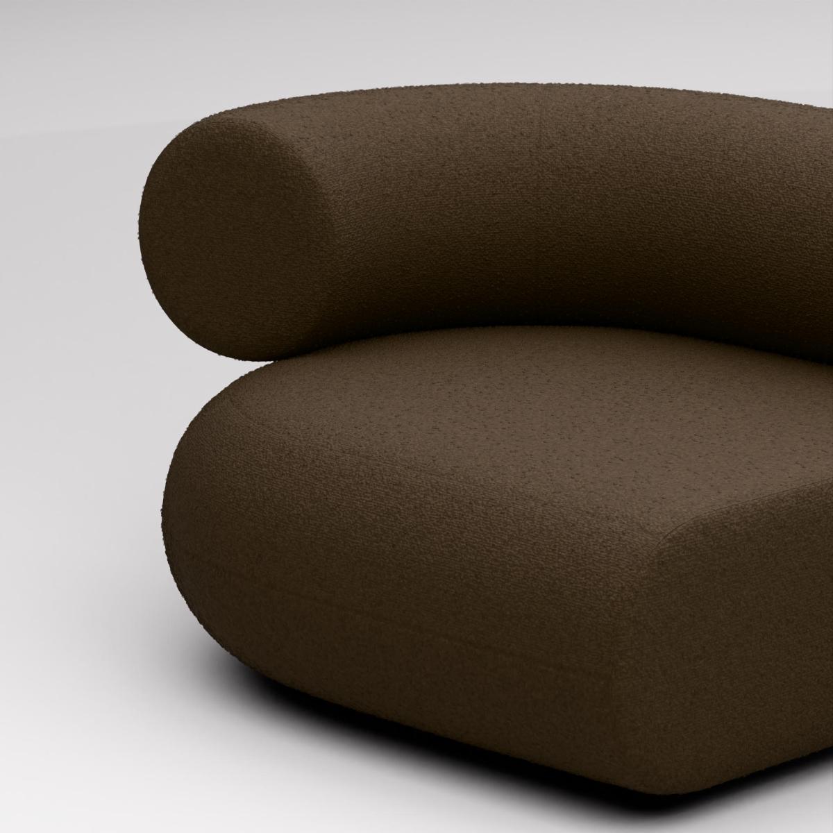Tom Dixon - FAT Sofa Right Facing Arm Module - Light Brown (Kvadrat Elle 0280) – image 6