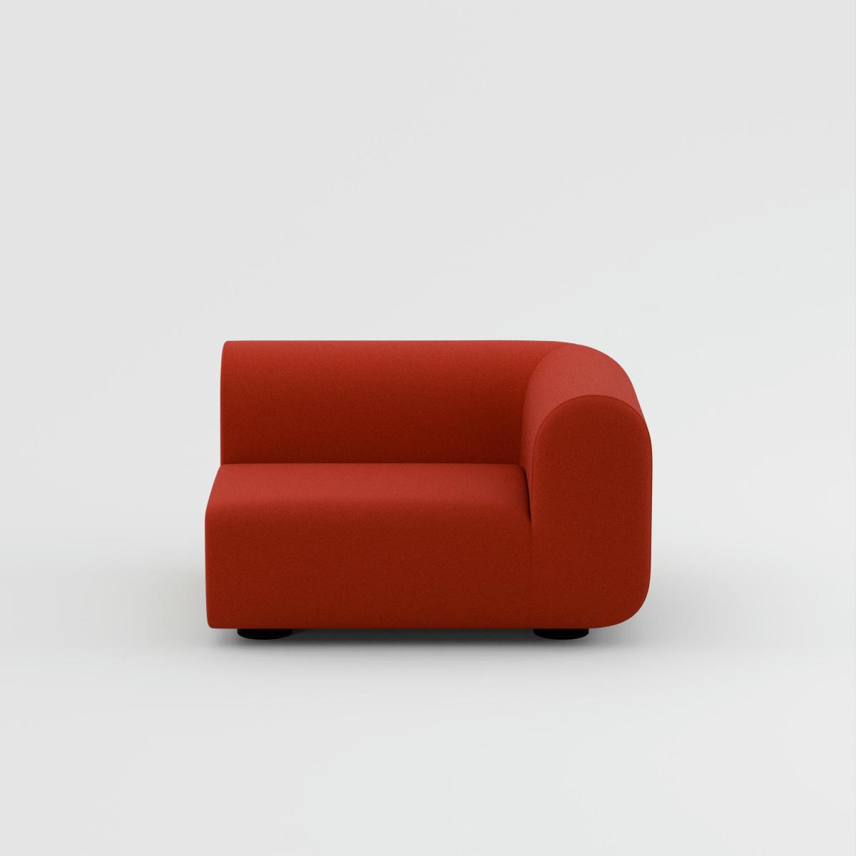 Tom Dixon - PLUMP Sofa Left Facing Arm Module - Orange Red (Kvadrat Hero 2 0552) – image 3