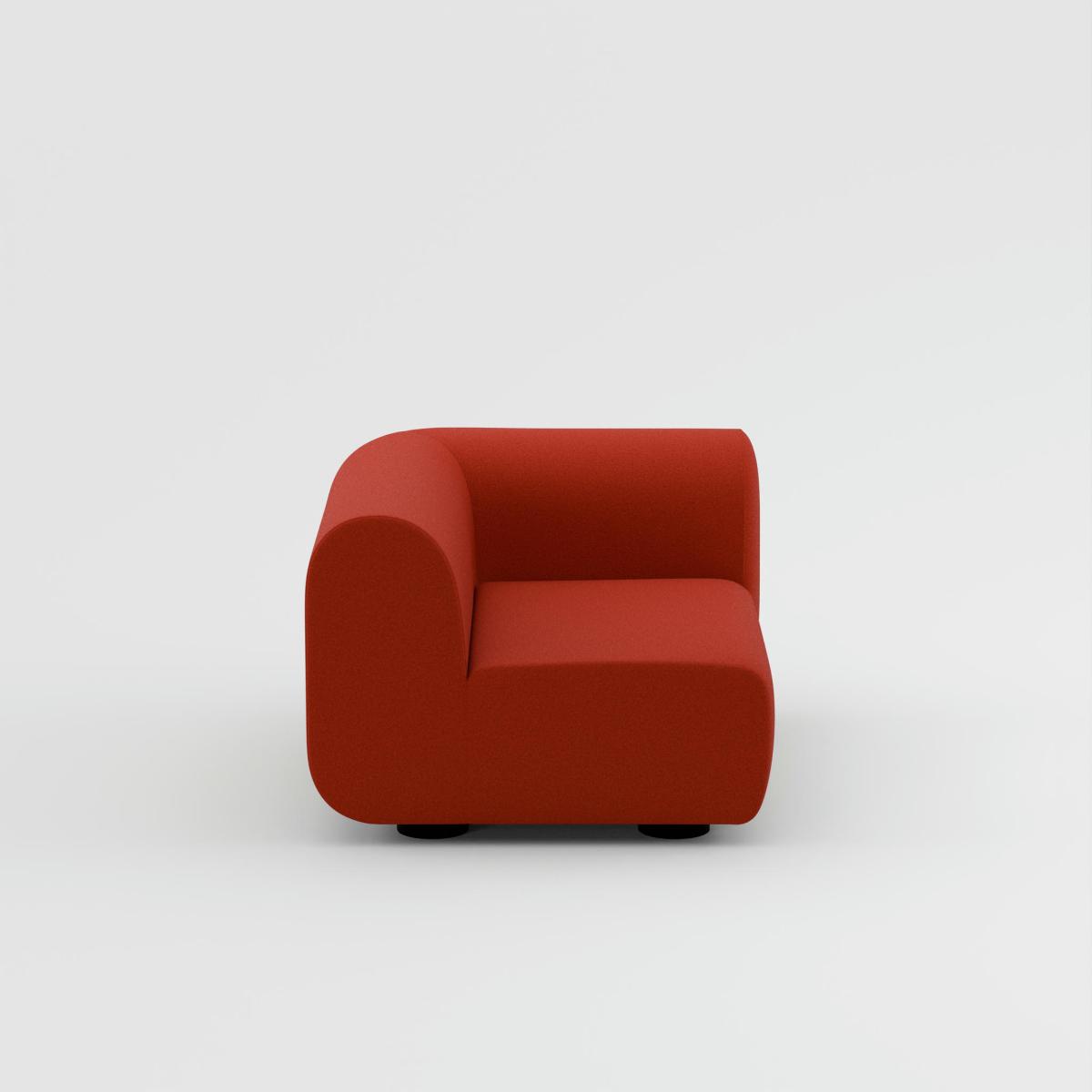 Tom Dixon - PLUMP Sofa Left Facing Arm Module - Orange Red (Kvadrat Hero 2 0552) – image 8
