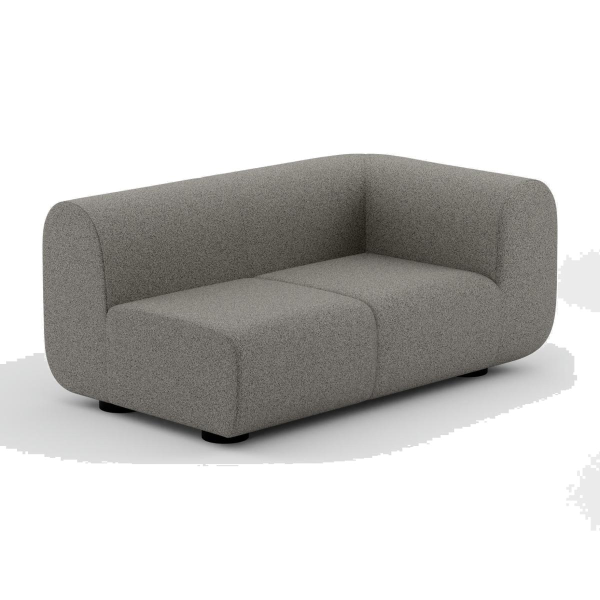 Tom Dixon - PLUMP Sofa Wide Left Facing Arm Module - Grey (Kvadrat Melange Nap 0111) – image 1