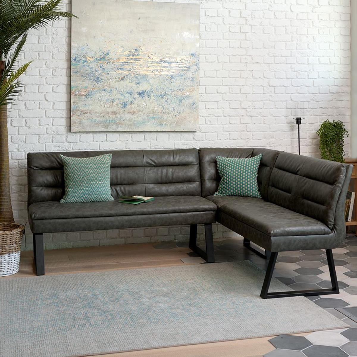 Industrial Corner Bench - Grey – image 2