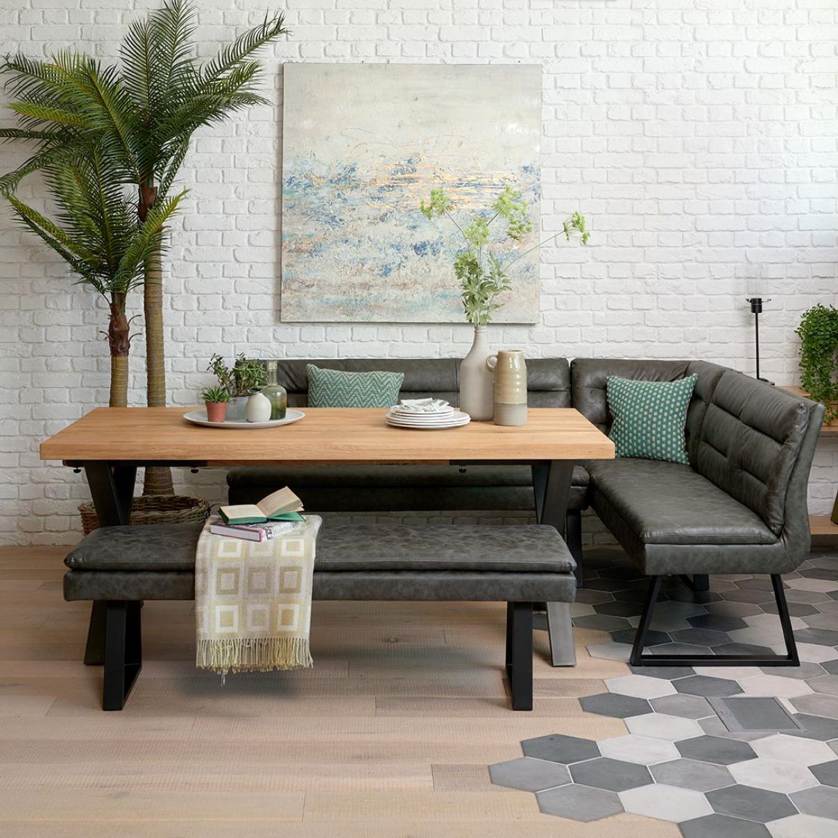 Industrial Corner Bench - Grey – image 3