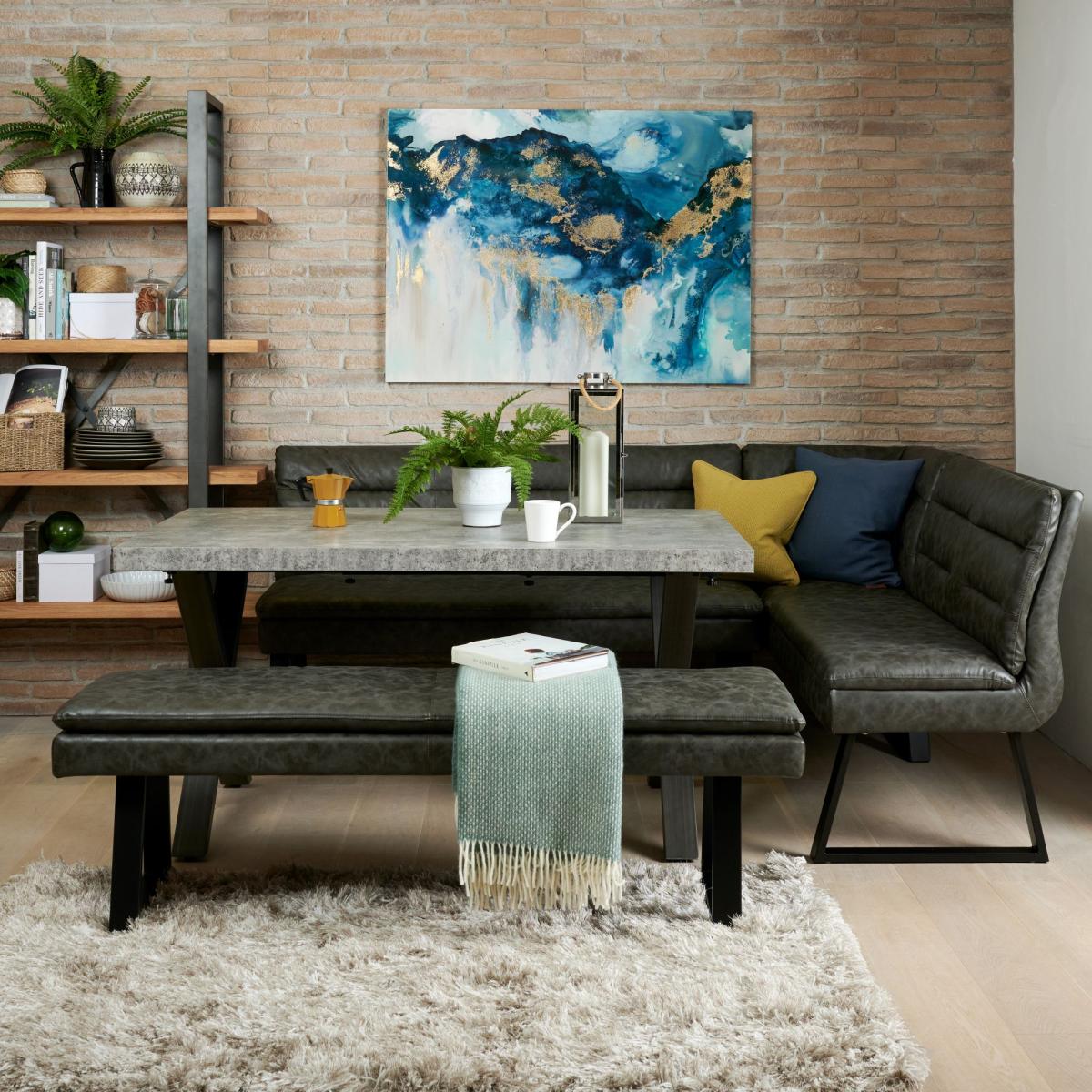 Industrial Corner Bench - Grey – image 5