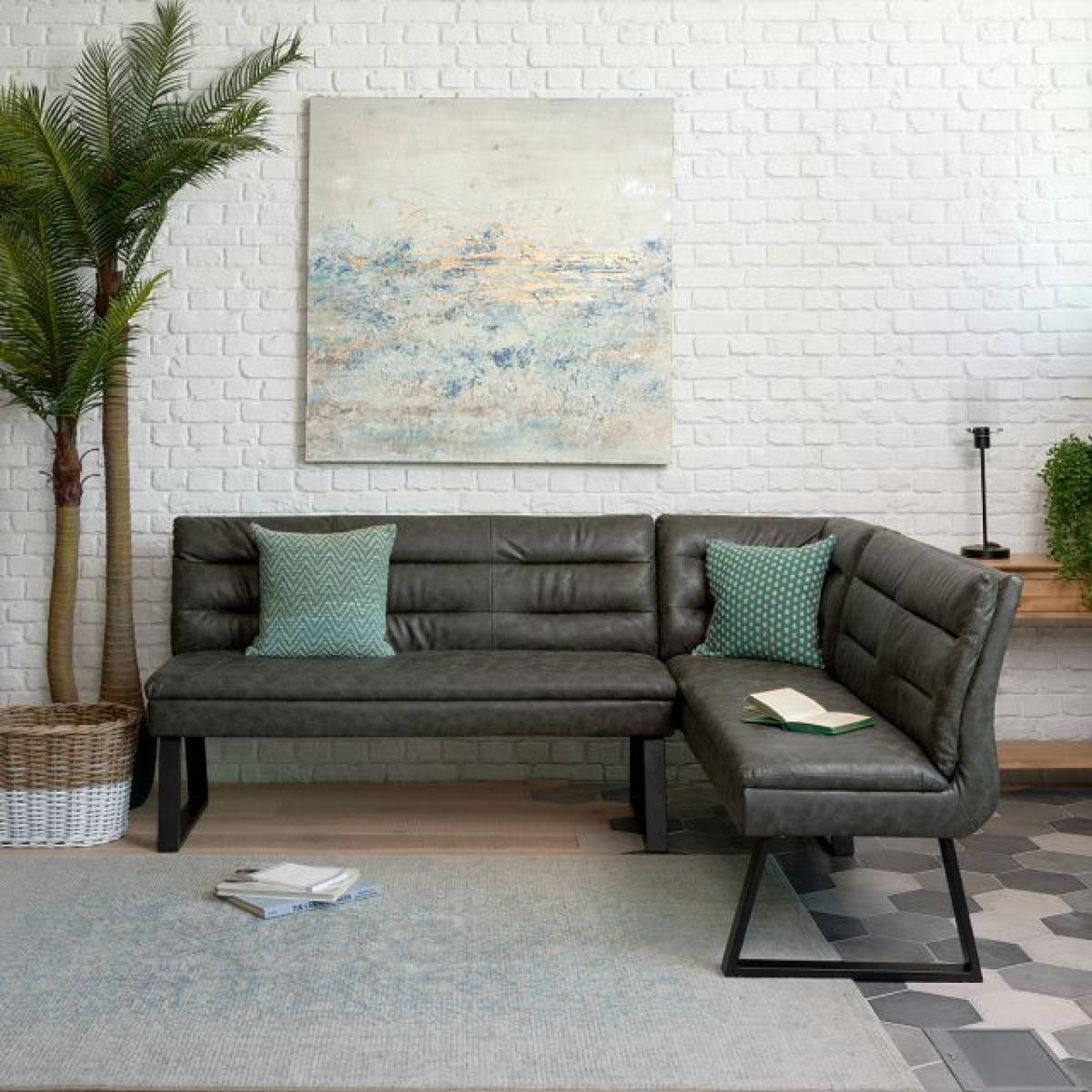 Industrial Corner Bench - Grey – image 1