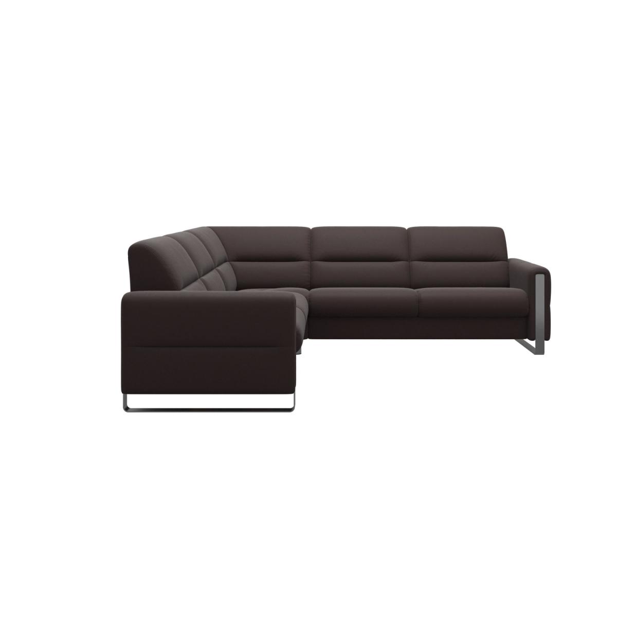 Stressless Fiona 2x2.5 Seater Corner Sofa - Stressless Fiona 2-2.5 Corner Sofa Steel Arms - Batick – image 6
