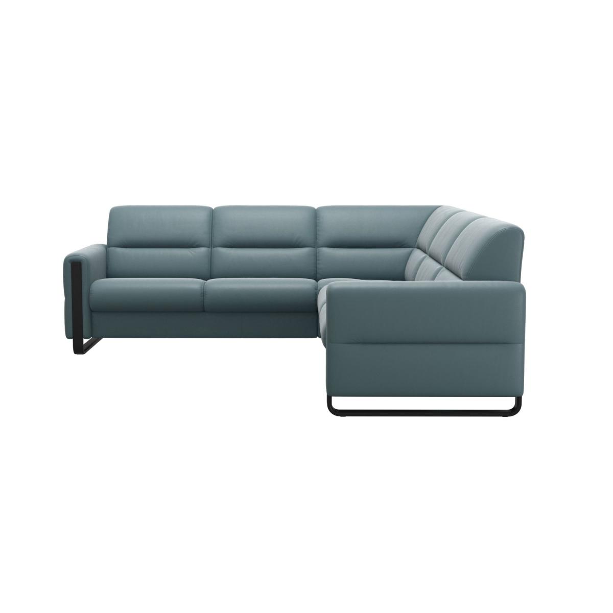 Stressless Fiona 2x2.5 Seater Corner Sofa - Stressless Fiona 2-2.5 Corner Sofa Steel Arms - Batick – image 7
