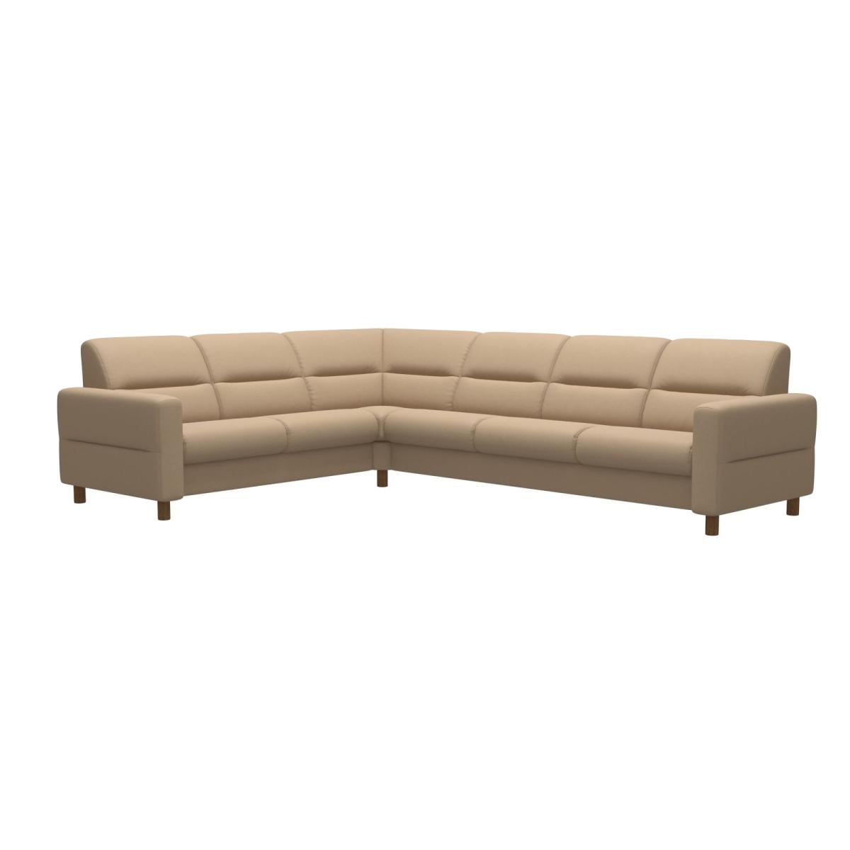 Stressless Fiona 2x3 Seater Corner Sofa - Stressless Fiona 2-3 Corner Sofa Wood Arms - Batick – image 5
