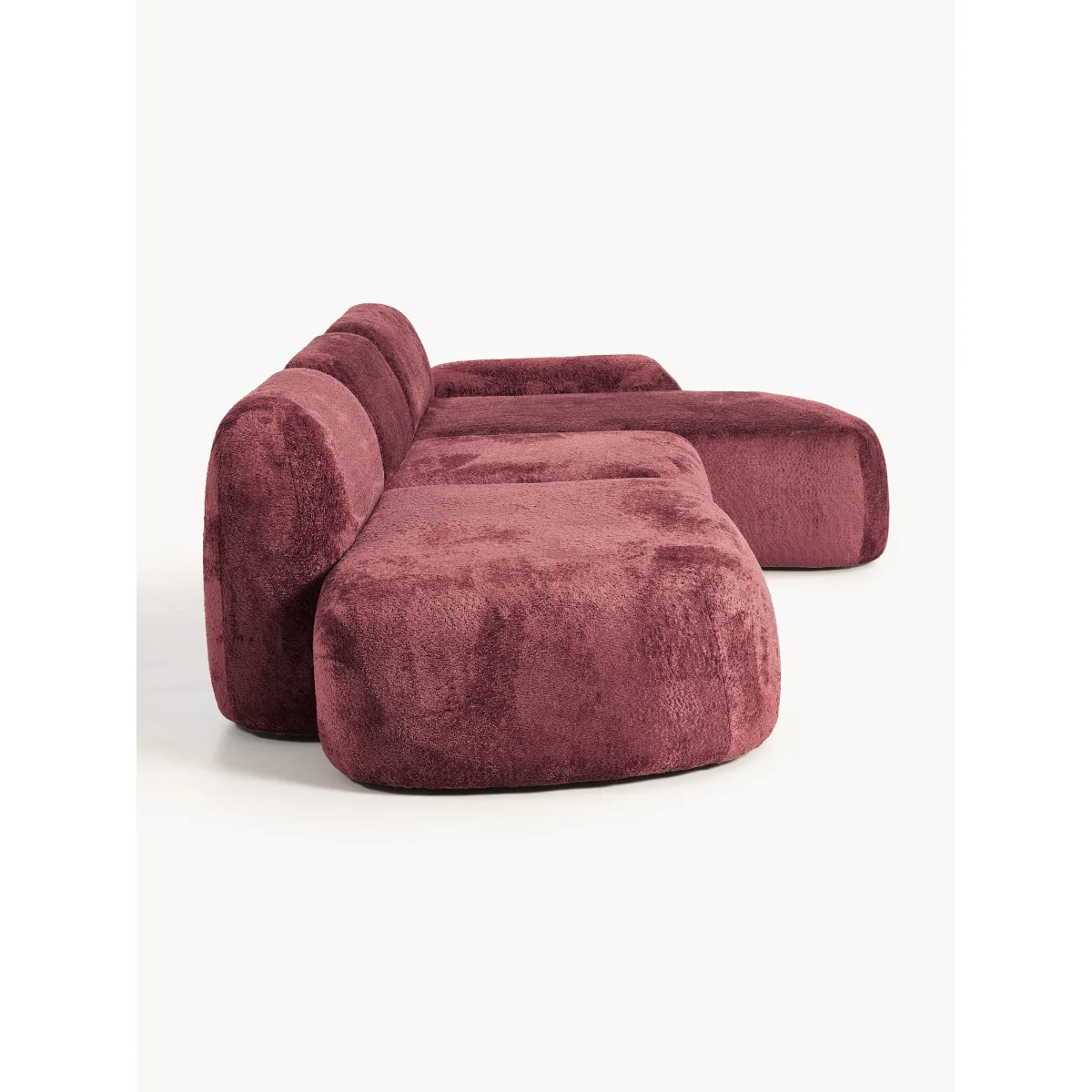 Modular Teddy Bouclé Corner Sofa Wolke (4-seater) with Chaise End – image 3