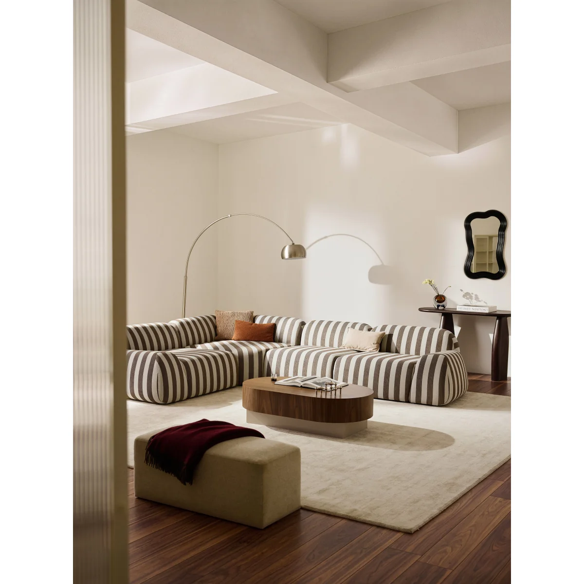 Modular Striped Corner Sofa Wolke (4-seater) – image 11