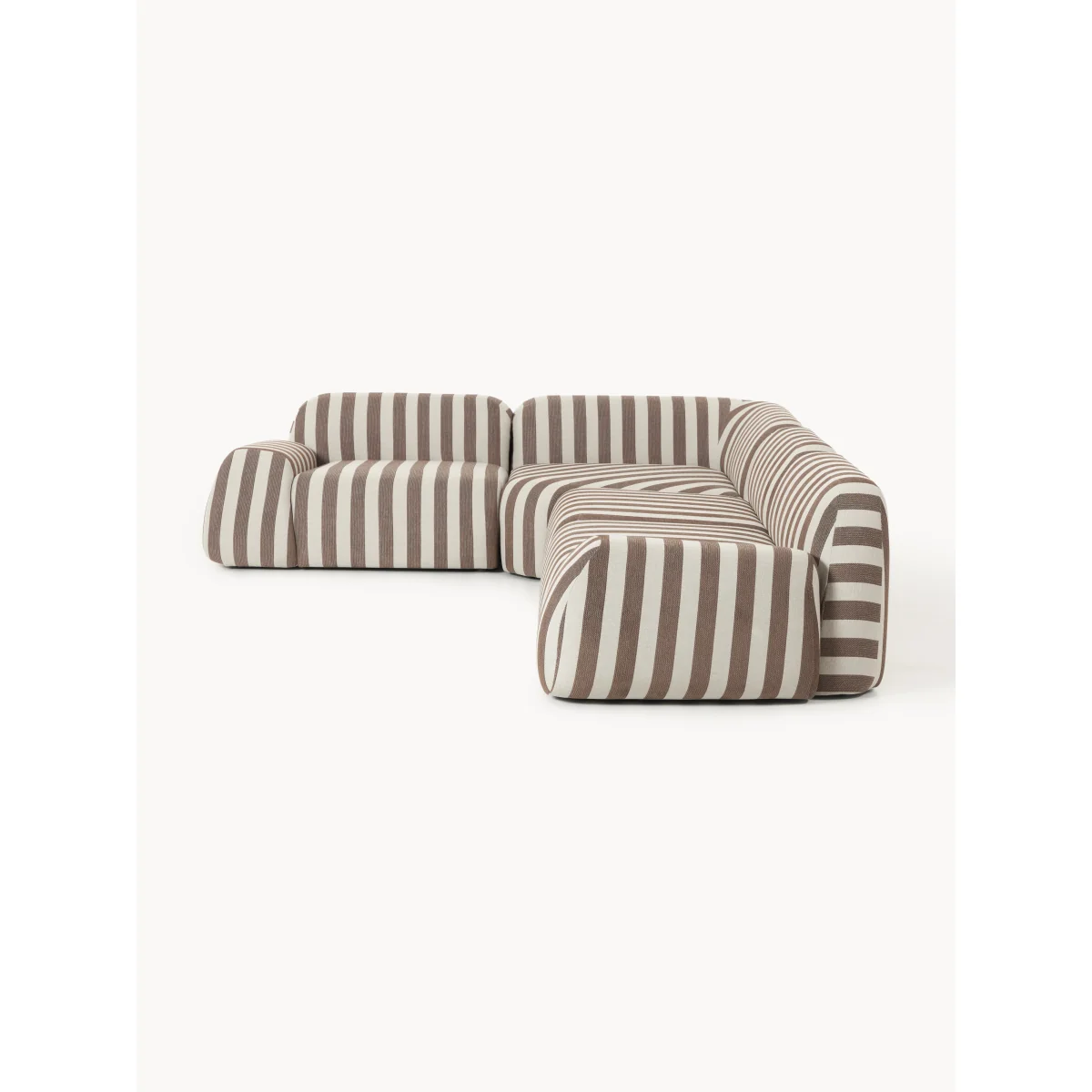 Modular Striped Corner Sofa Wolke (4-seater) – image 3