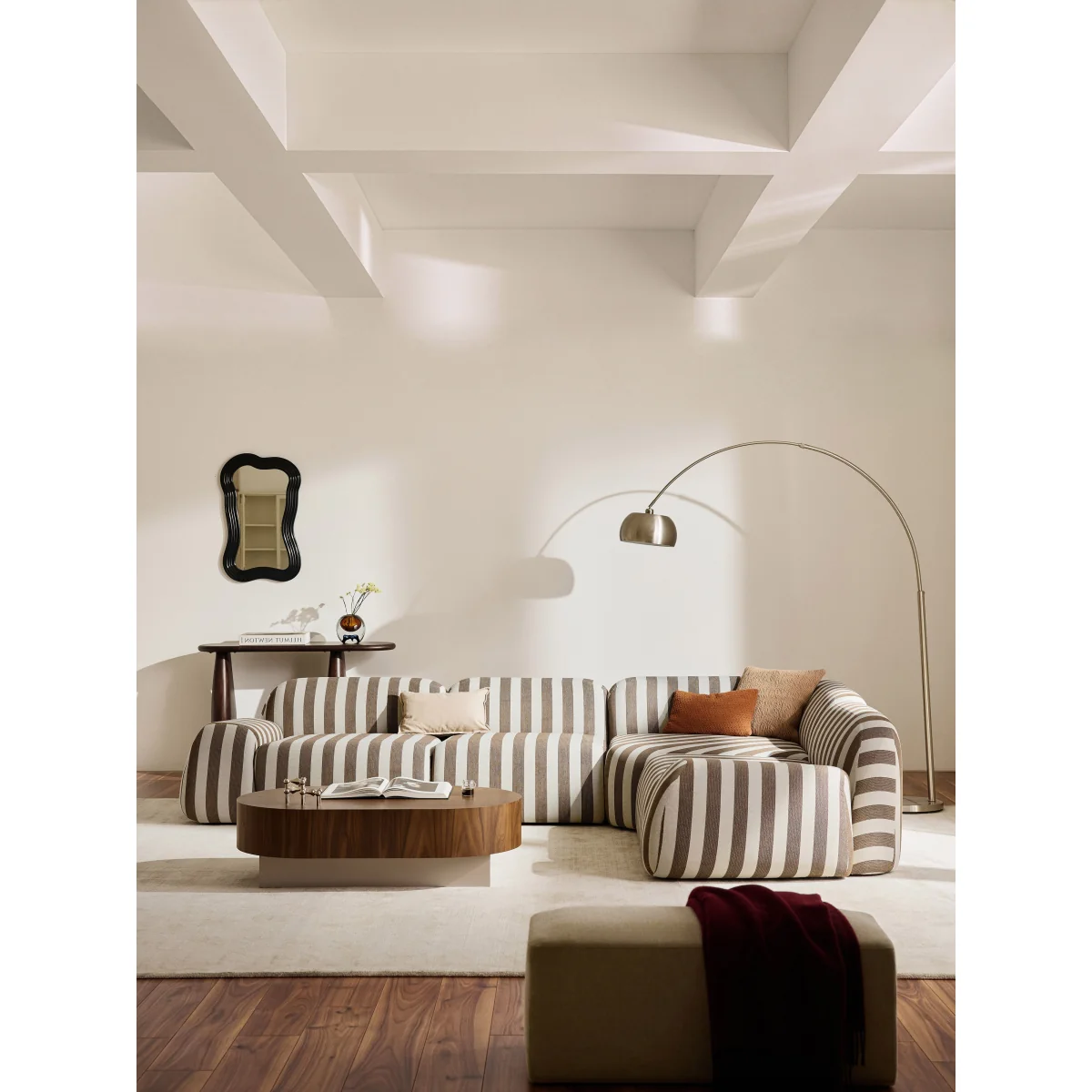 Modular Striped Corner Sofa Wolke (4-seater) – image 10