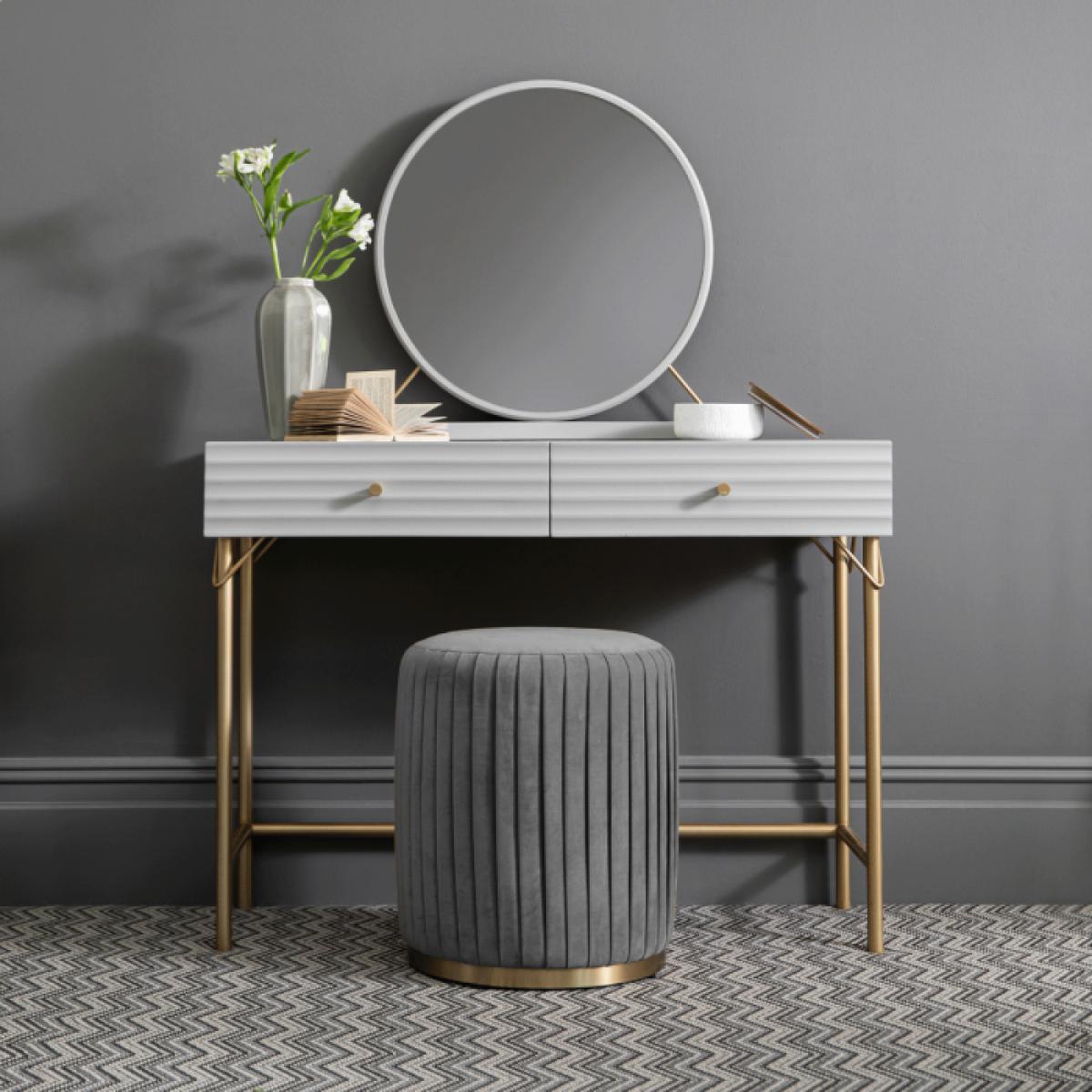 Verity Round Mirror, Grey | Barker & Stonehouse – image 2