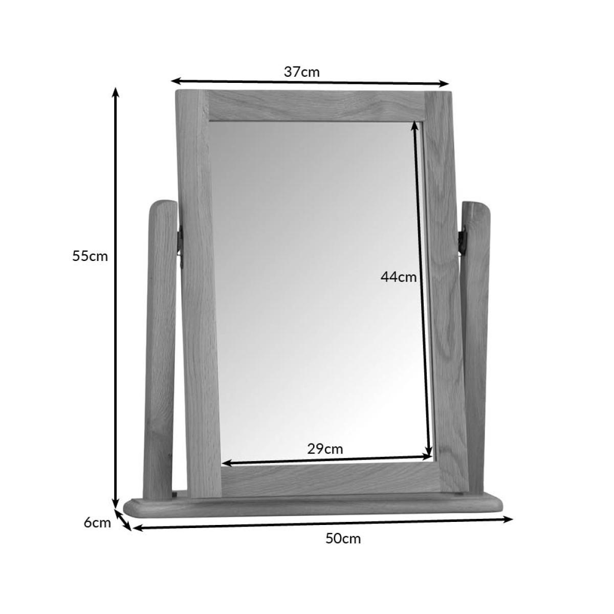 Gloucester Oak Dressing Table Mirror – image 8