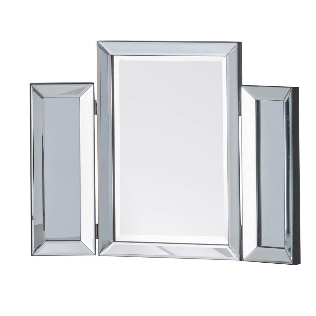 Soprano Folding Dressing Table Mirror Silver Effect – image 2