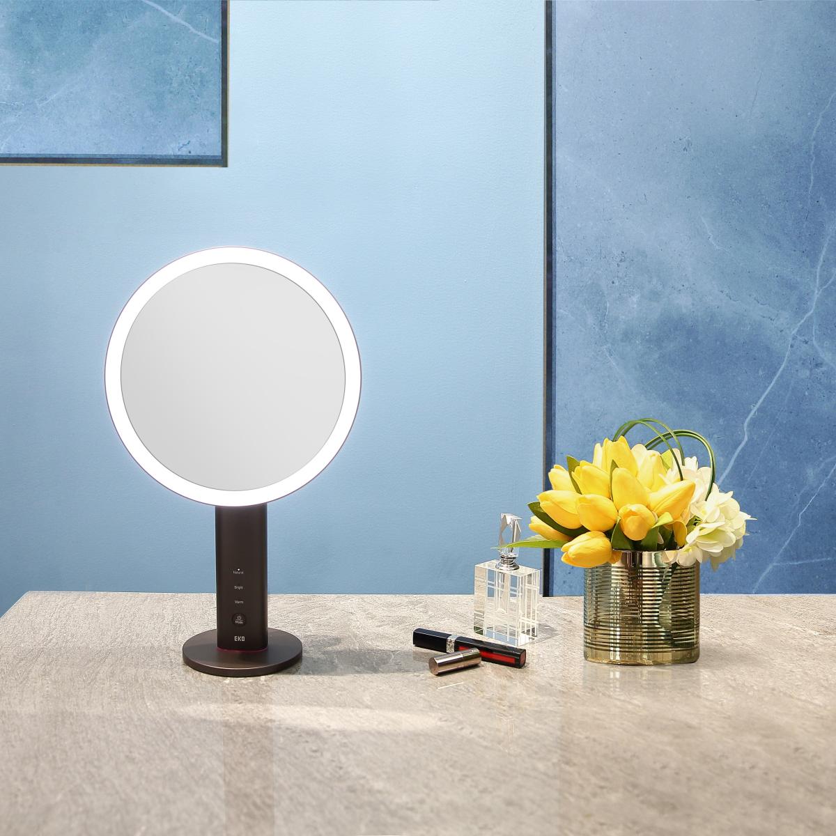 EKO iMira Ultra Clear LED Sensor 5x Magnification Mirror Grey – image 3