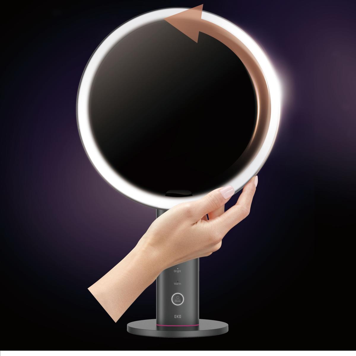 EKO iMira Ultra Clear LED Sensor 5x Magnification Mirror Grey – image 4
