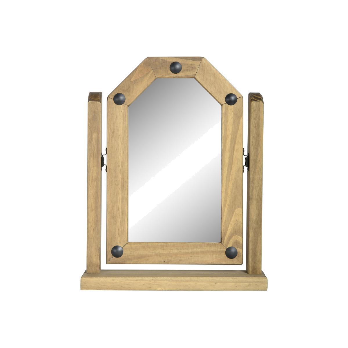 Corona Single Swivel Mirror Brown