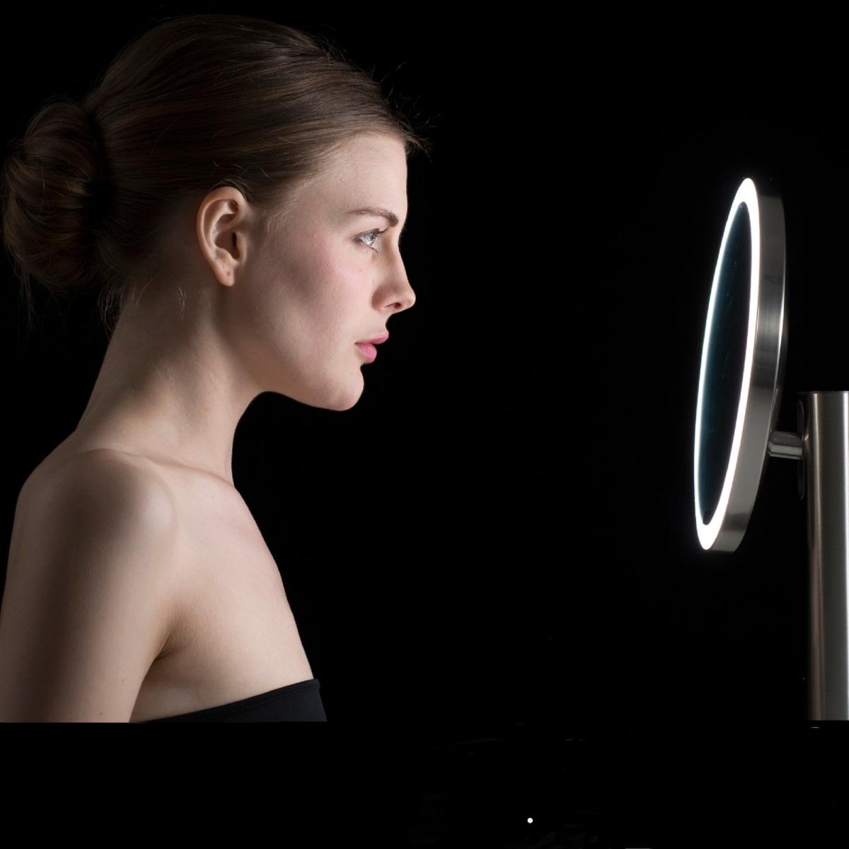 EKO iMira Ultra Clear LED Sensor Mirror with Magnetic Travel Mirror Silver – image 6