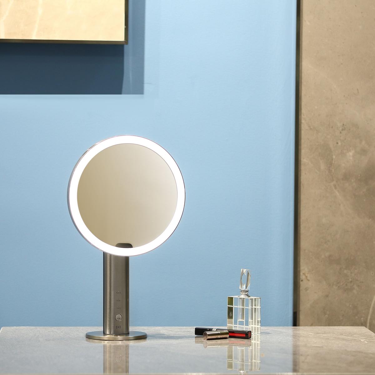EKO iMira Ultra Clear LED Sensor Mirror with Magnetic Travel Mirror Silver – image 7