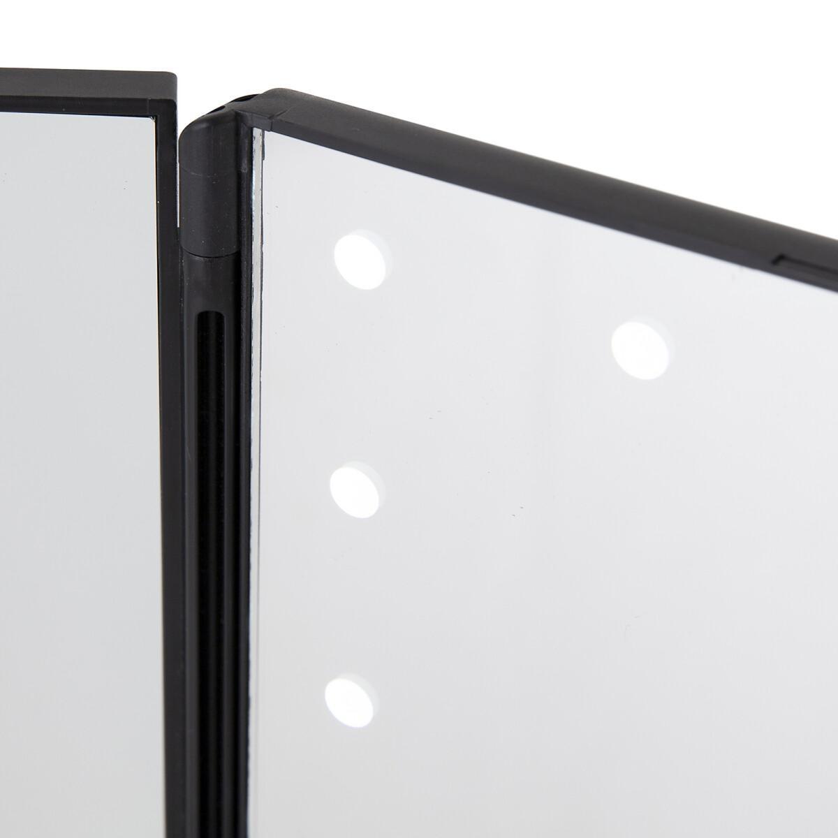 LED Noir 3-Panel Mirror – image 6