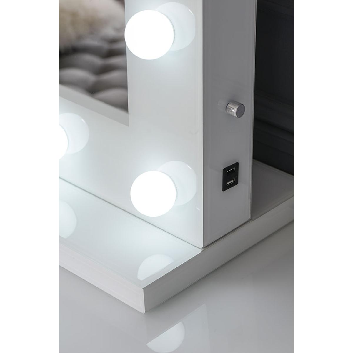 Melissa White Illuminated Mirror – image 2