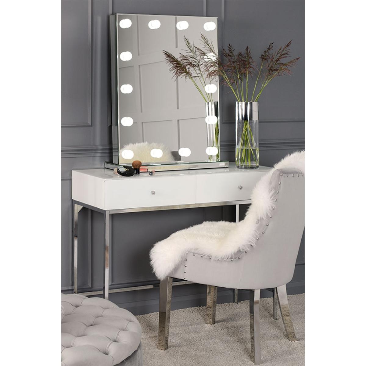 Melissa Silver Illuminated Mirror – image 1