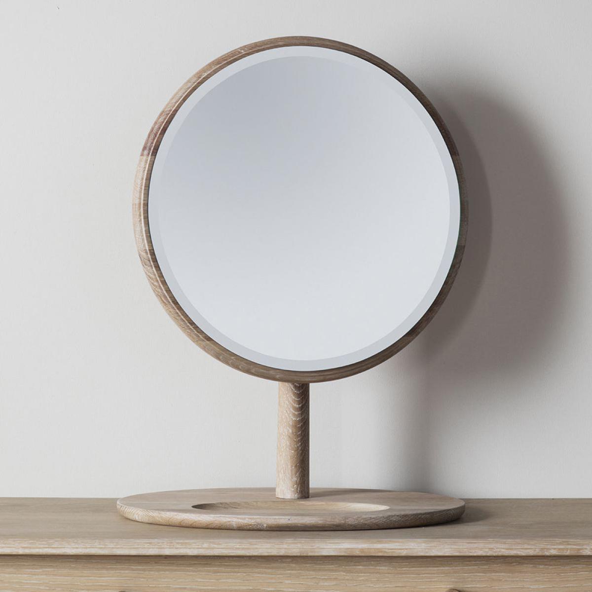 Gallery Interiors Wycombe Dressing Mirror | Outlet / Natural – image 4