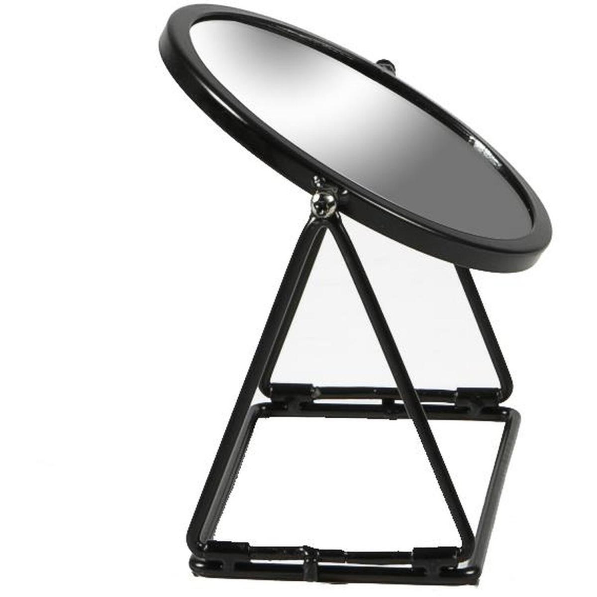 Harbour Housewares 18 x 20cm Round Makeup Mirrors - Black - Pack of 2 - Black – image 4