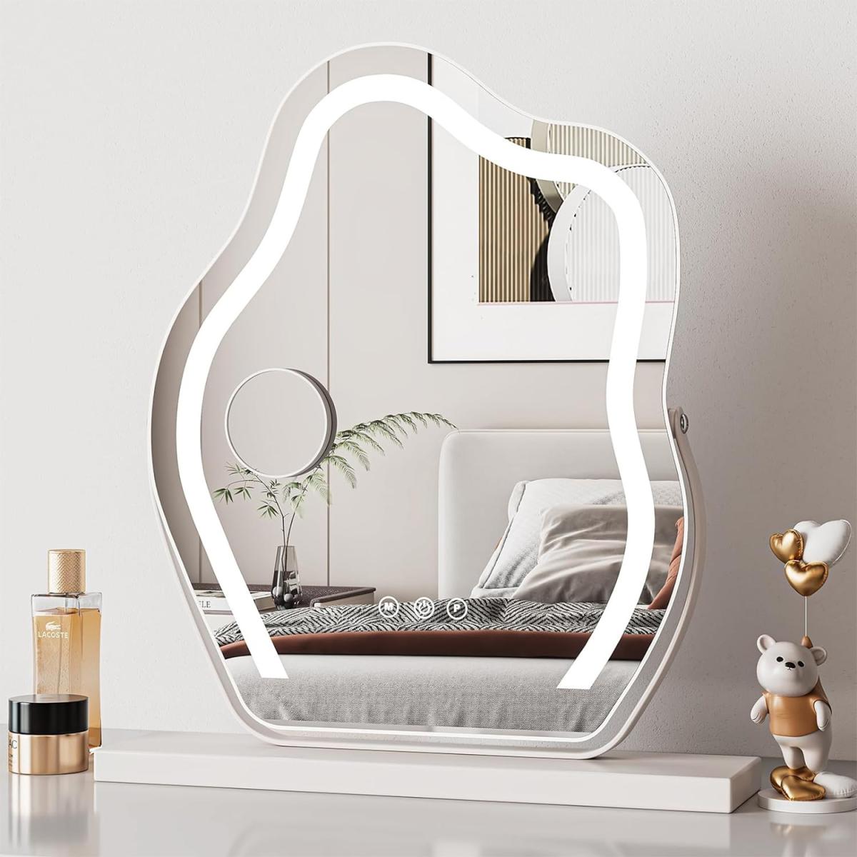 LED Hollywood Cloud Make-up Mirror - White
