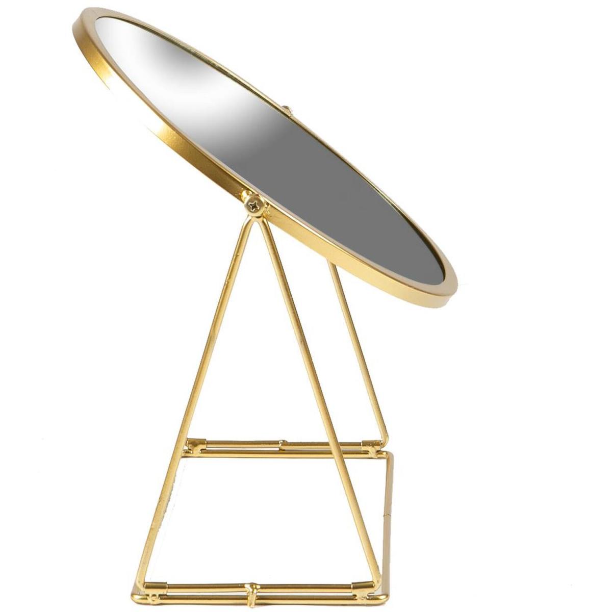 Harbour Housewares 33 x 35cm Round Makeup Mirrors - Pack of 2 - Gold – image 4