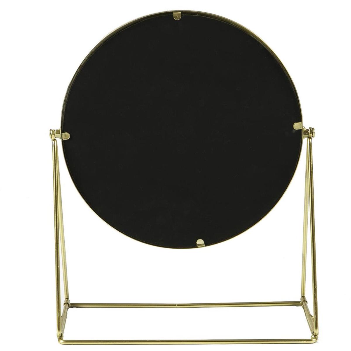 Harbour Housewares 33 x 35cm Round Makeup Mirrors - Pack of 2 - Gold – image 5